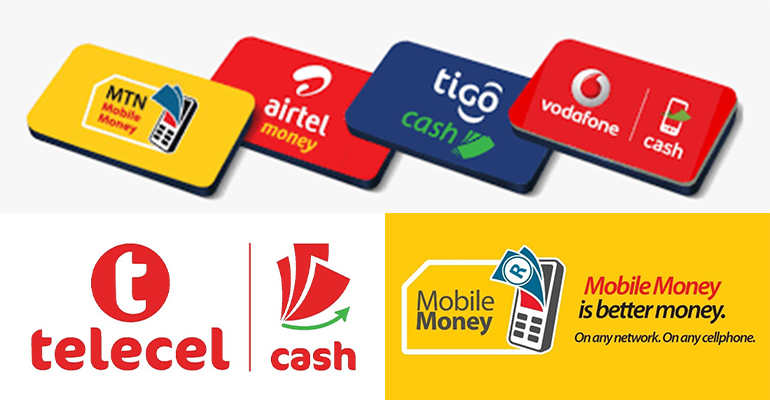 Ghana Mobile Money — MTN, Telecel, AirtelTigo